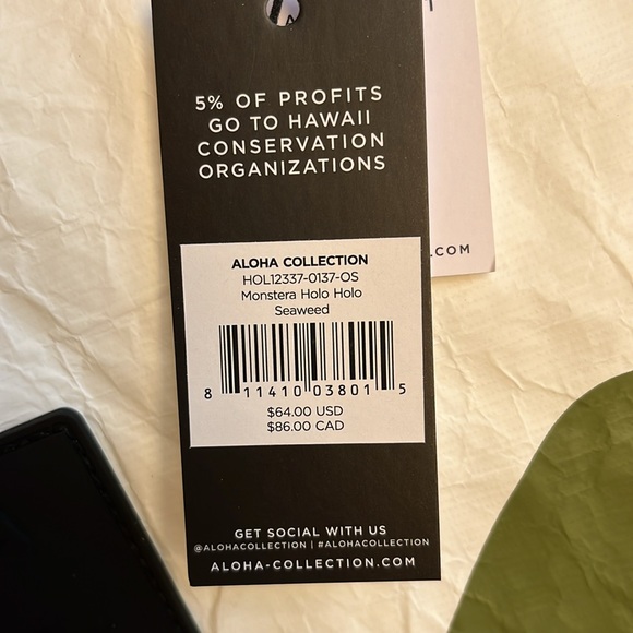 Authentic Aloha Collection Monstera Holo Holo Tote - Picture 13 of 16